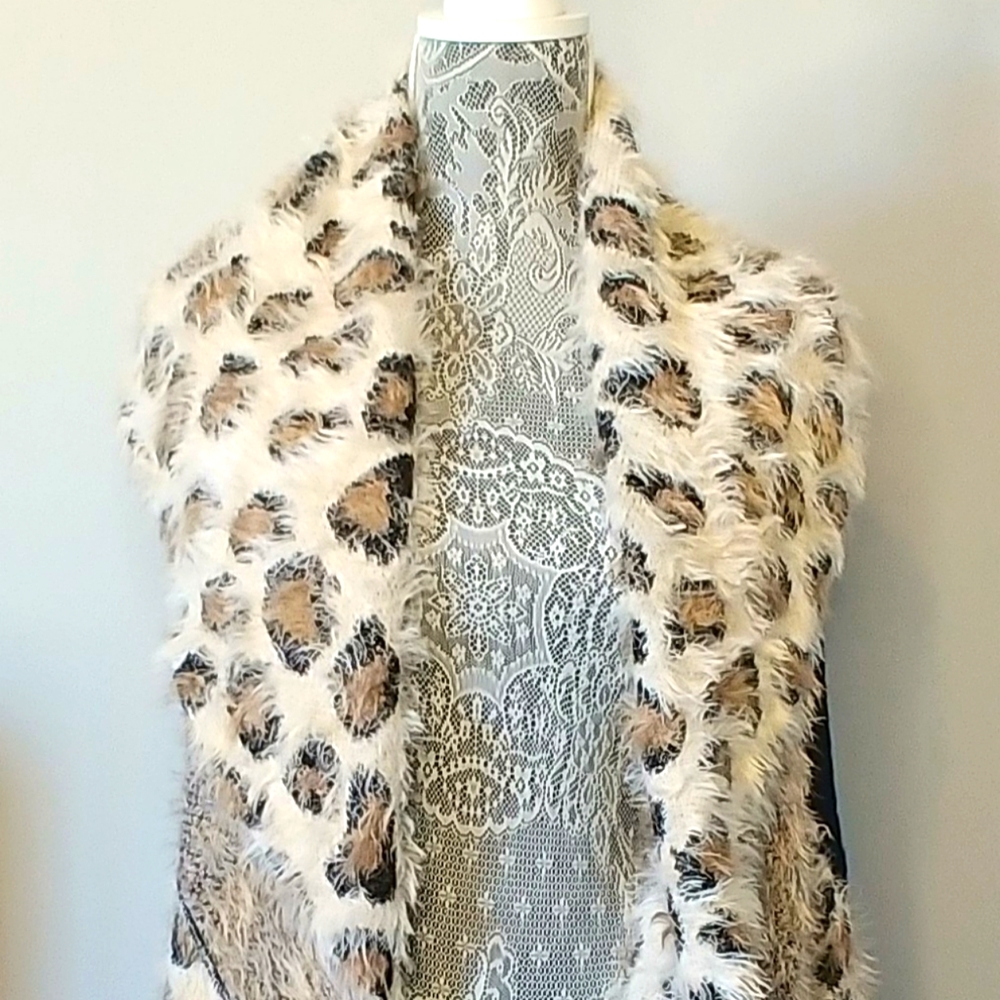 Liquid by Sioni Leopard Print Women's Plus Size Cardigan NWT